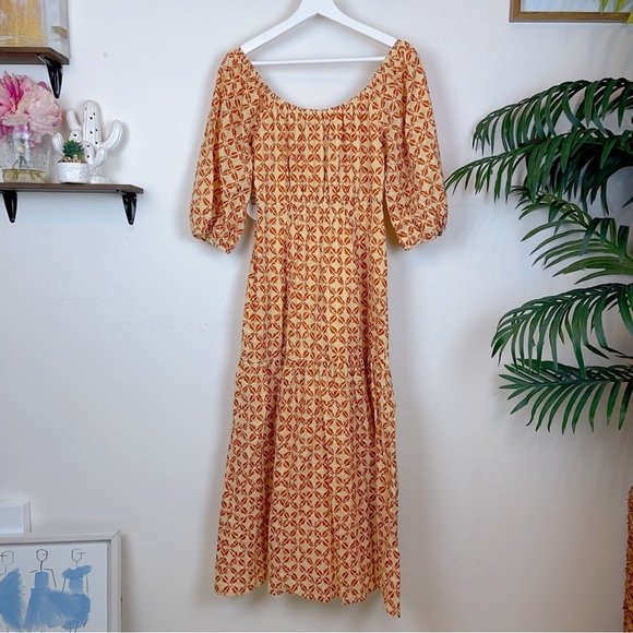 LOST+WANDER Golden Dawn MAXI Dress Yellow Orange - Picture 5 of 5
